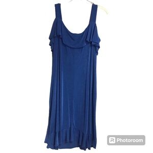 Slinky Brand Sleeveless Blue Dress size 1X